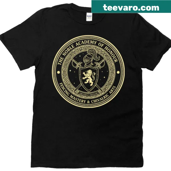Noble Academy t-shirt featuring bold typography for everyday wear