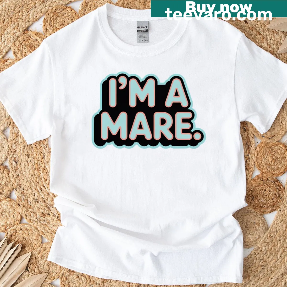 Funny Phasmophobia t-shirt featuring the phrase 'I'm A Mare' — on a men's t-shirt