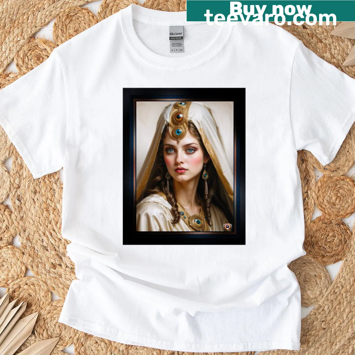 High Priestess of the Orlion Order illustrated design on t-shirt — on a men's t-shirt