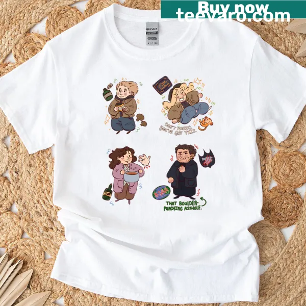 T-shirt featuring graphic design of the Winters family from Resident Evil Village