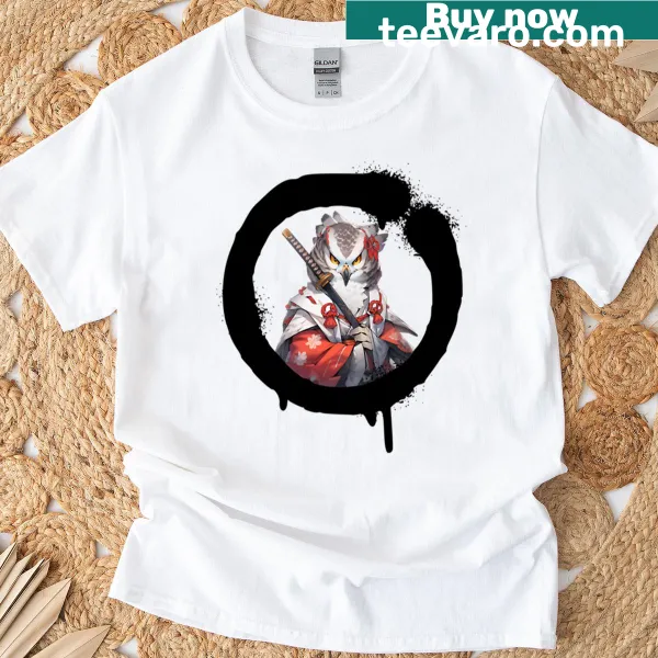 Distressed graphic of Sengoku Owl-027 for nature lovers