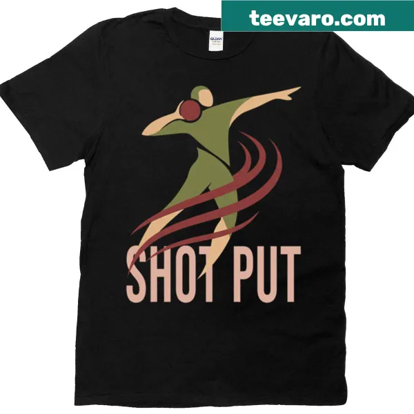 Athlete shot put motion t-shirt design