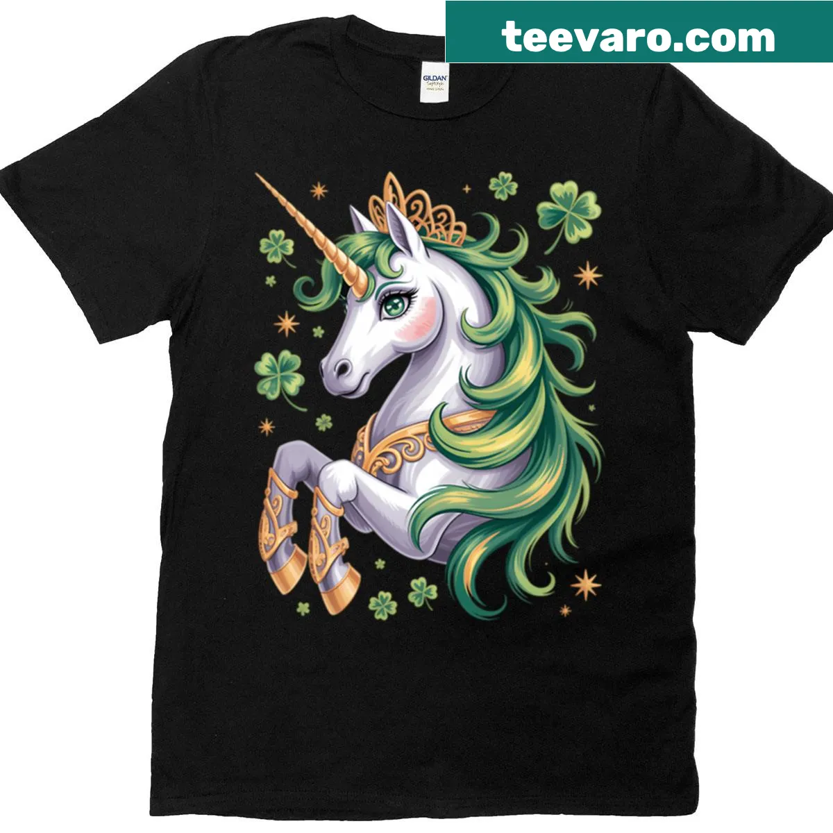 Cute leprechaun unicorn graphic T-shirt for toddlers — on a men's t-shirt