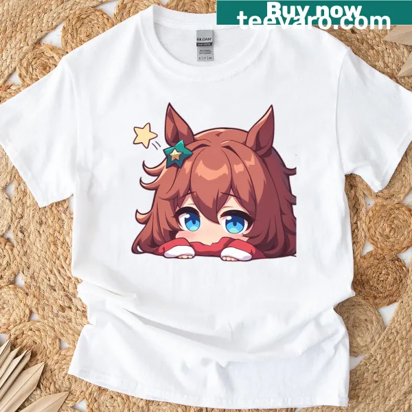 Cute chibi anime girl t-shirt with Christmas theme