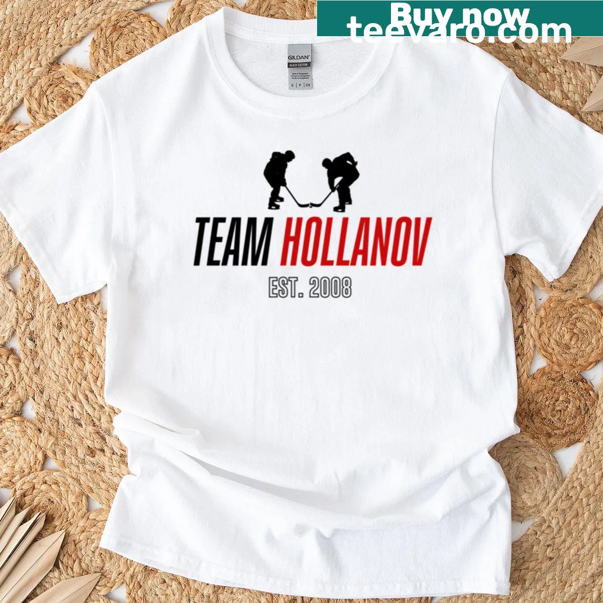 Team logo graphic on sporty T-shirt — on a men's t-shirt