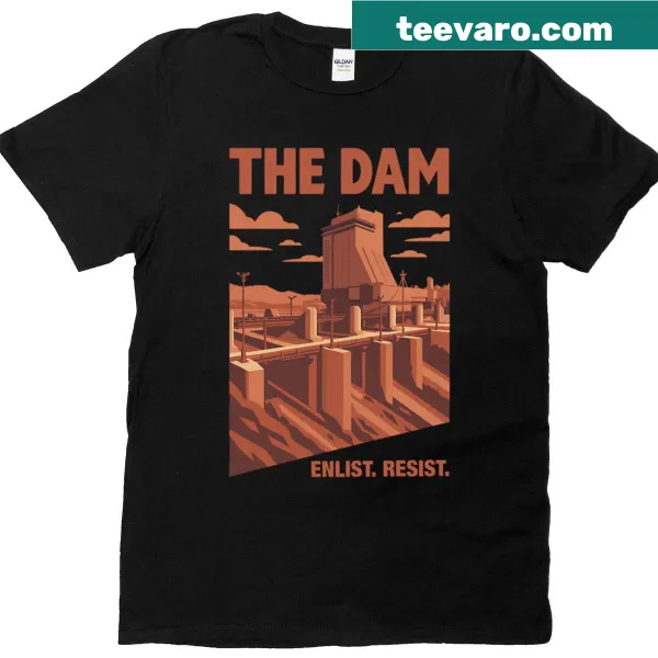 Gaming t-shirt featuring graphic from Enlist Resist Raiders