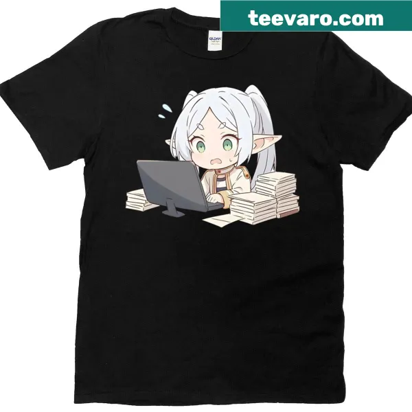 Illustration of a mage and apprentice on a T-shirt