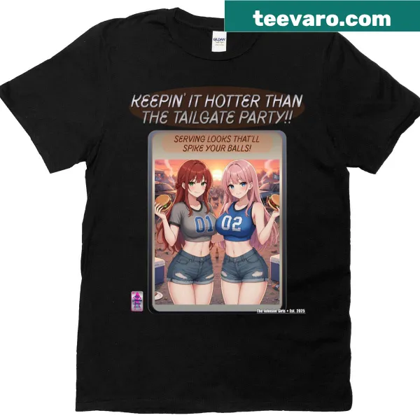 Proud family T-shirt with playful text about the Johnson girls and tailgating