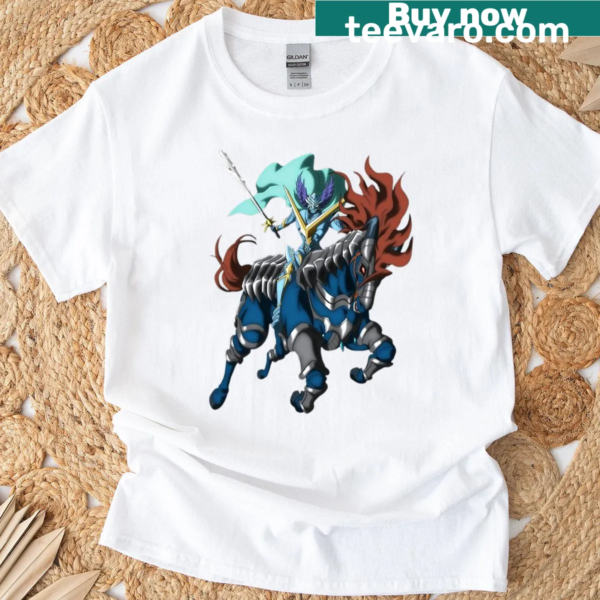 Playful cartoon Valkyrie Beast graphic from Beyblade — on a men's t-shirt