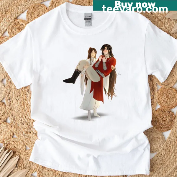 Bold illustration of Xie Lian on a t-shirt