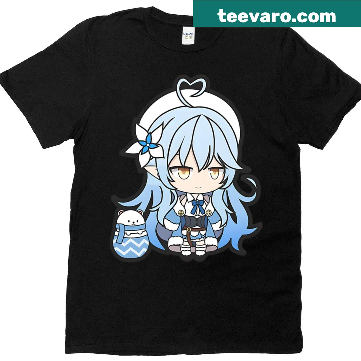 T-shirt featuring Yukihana Lamy from Hololive — on a men's t-shirt