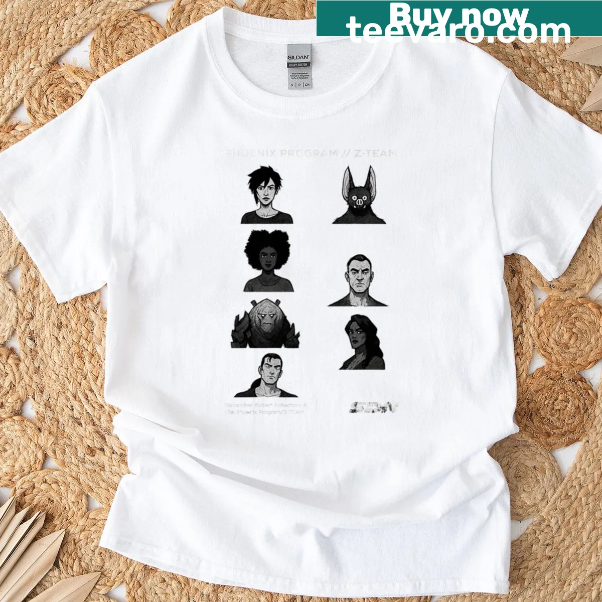 Dispatch Game T-shirt featuring Z-team graphic design — on a men's t-shirt