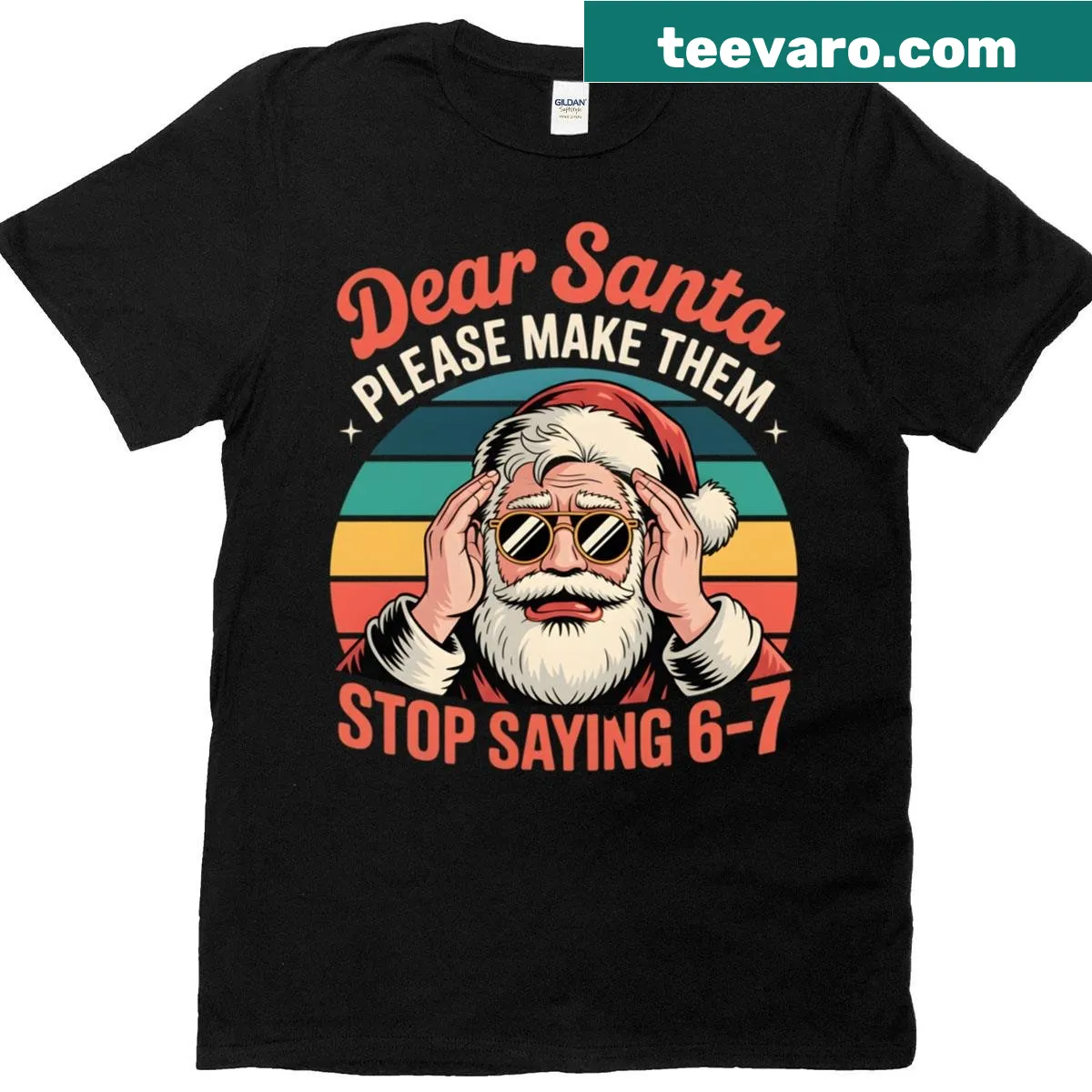 Funny Retro Christmas T-shirt for families and couples — on a men's t-shirt