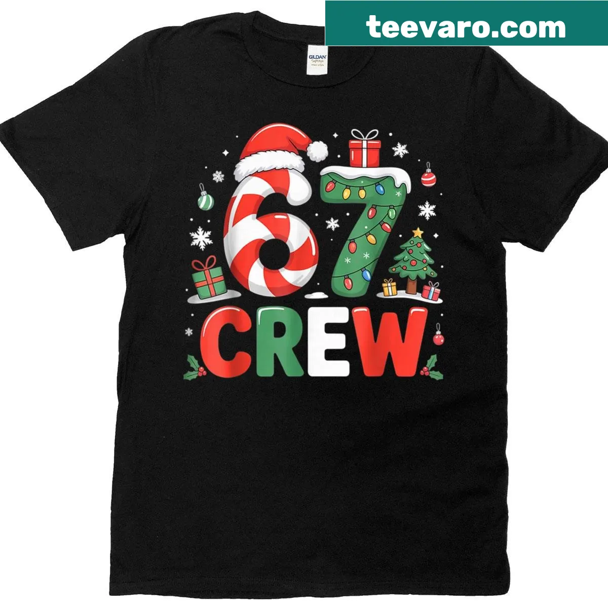 Matching Family Christmas T-shirt for holiday celebrations — on a men's t-shirt