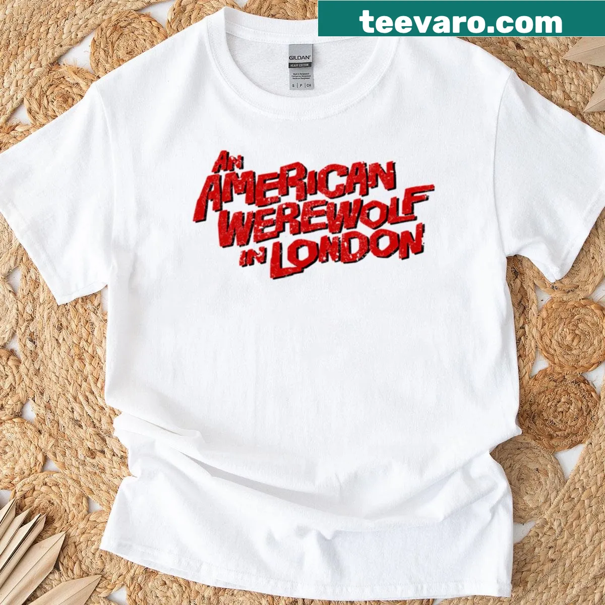 Vintage Werewolf t-shirt with distressed graphic design — on a men's t-shirt