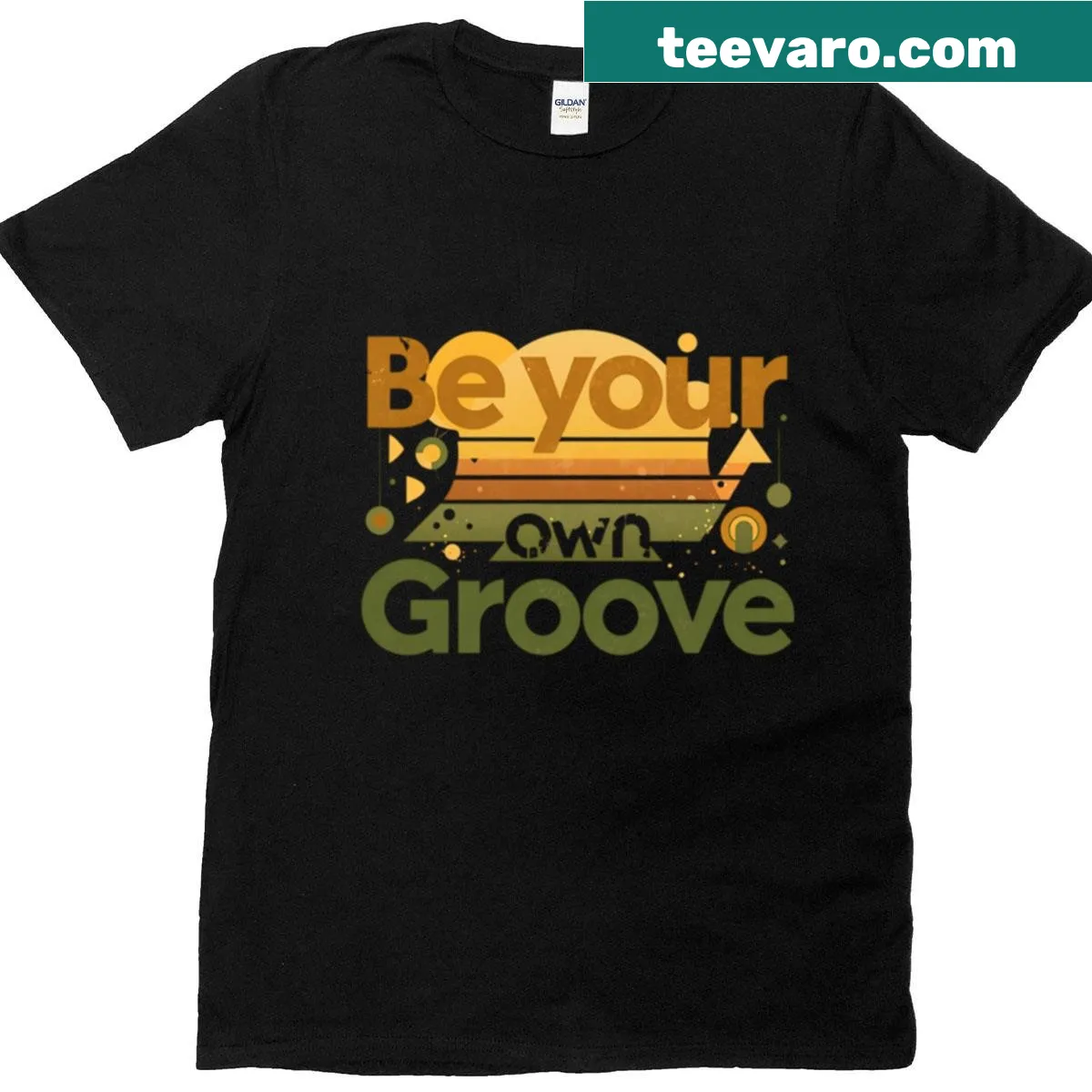 Inspirational text shirt encouraging individuality — on a men's t-shirt