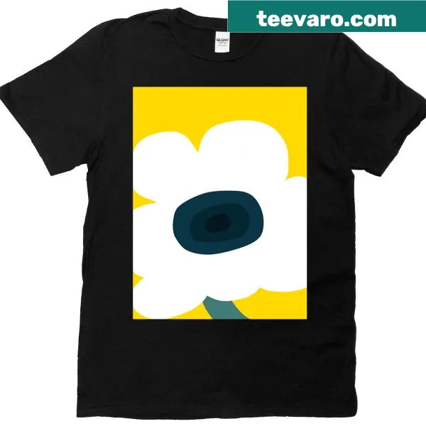 Modern Giant Flower T-shirt with bold floral illustration