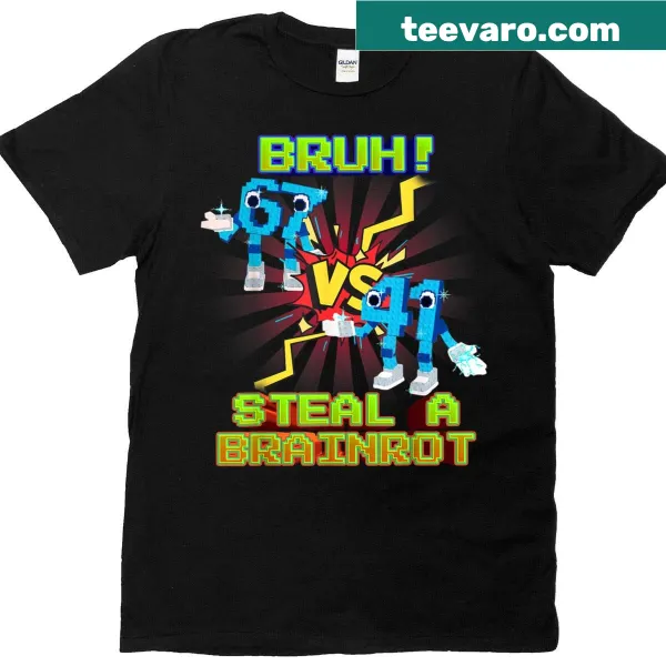 Funny kids' T-shirt with 'Bruh 67 Vs 41' text