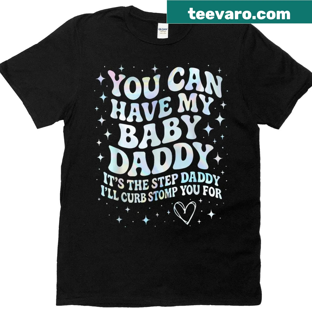 Humorous t-shirt with edgy saying about family dynamics — on a men's t-shirt