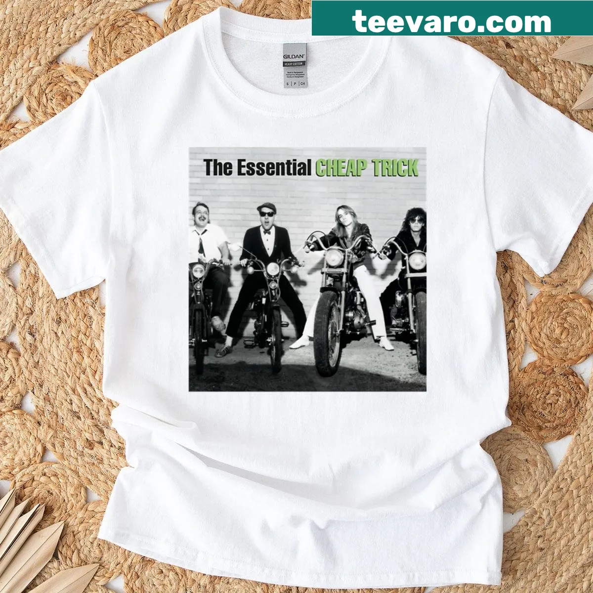 Vintage-style t-shirt honoring Cheap Trick's 2026 tour with classic design. — on a men's t-shirt