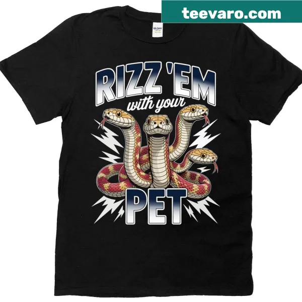 Fun corn snake graphic T-shirt designed for kids who love reptiles.
