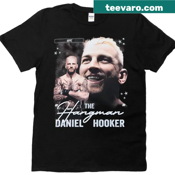 Vintage-style T-shirt featuring Dan Hooker, the Hangman fighter.