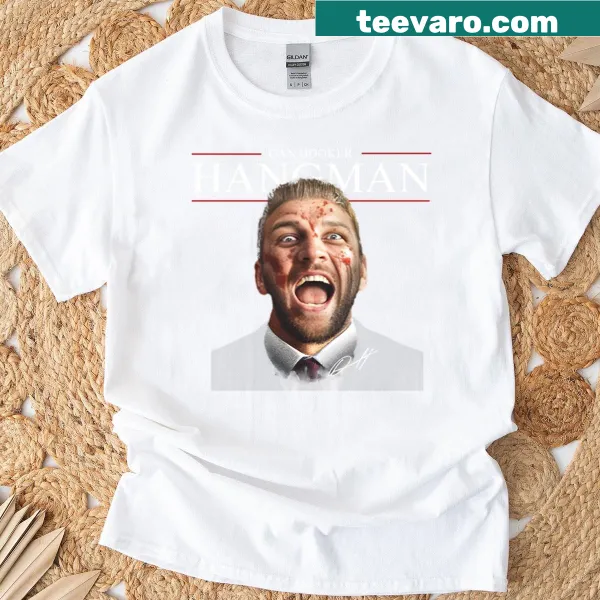 Graphic t-shirt featuring Dan Hooker The Hangman design for fight fans