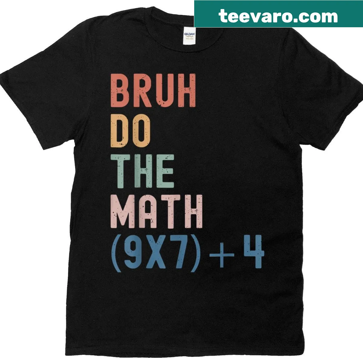 Funny T-shirt with the phrase 'Do The Math 67' referencing a meme — on a men's t-shirt