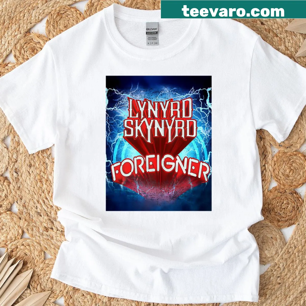 Double Trouble Vision Tour 2026 graphic T-shirt with playful font — on a men's t-shirt