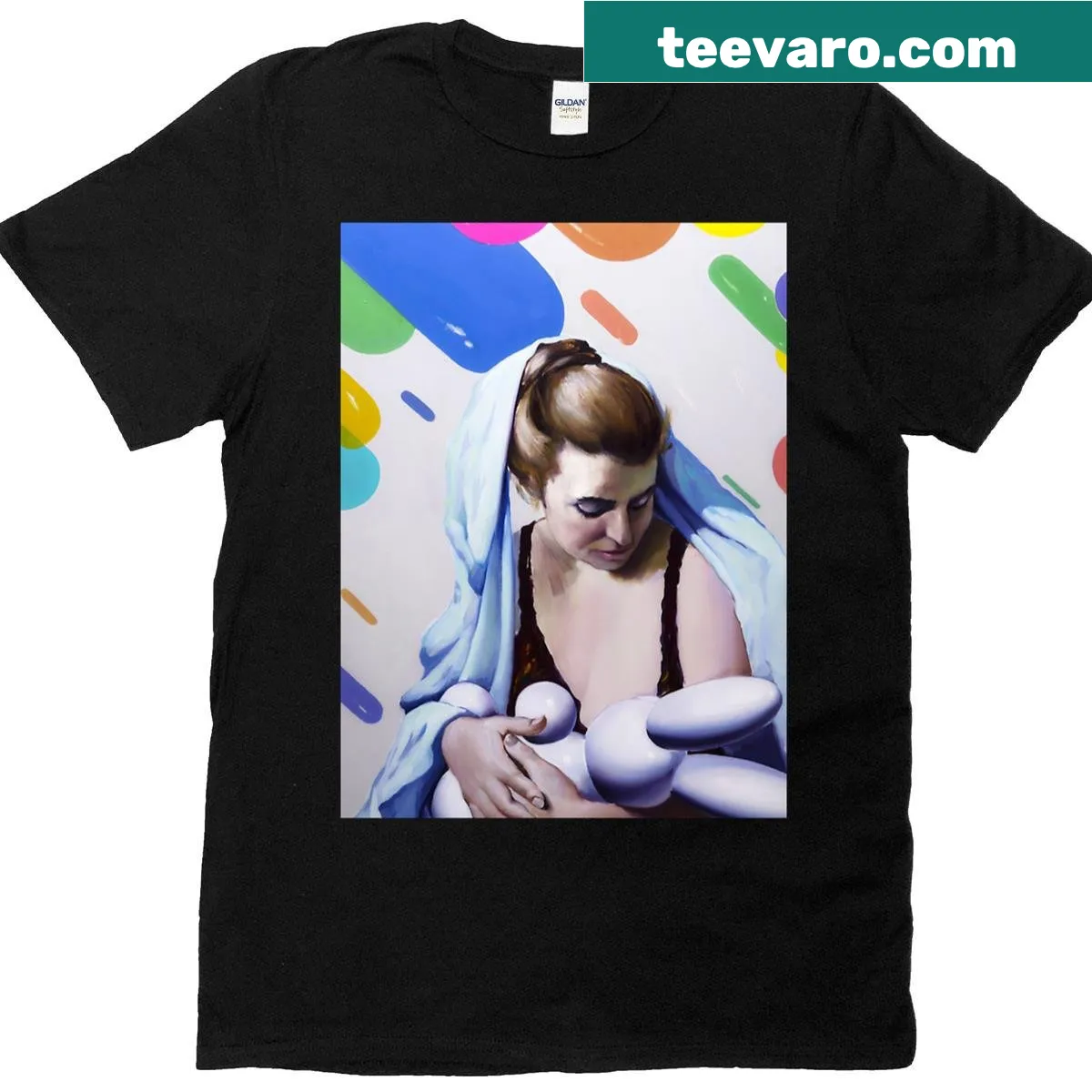 Whimsical 'Eternal Baby' T-shirt design — on a men's t-shirt