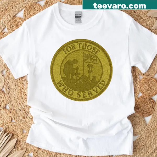 Patriotic memorial t-shirt honoring veterans and service members