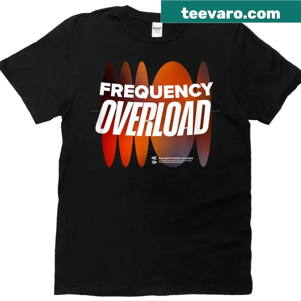 EDM festival-themed t-shirt with a rhythmic wave graphic