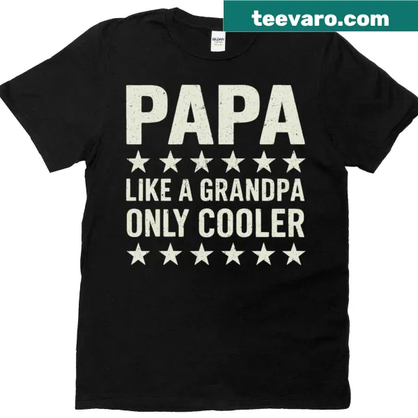 Playful Papa graphic t-shirt for grandpas from grandkids