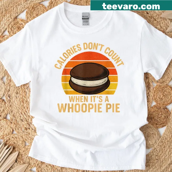 Vintage-style T-shirt featuring a humor about whoopie pies