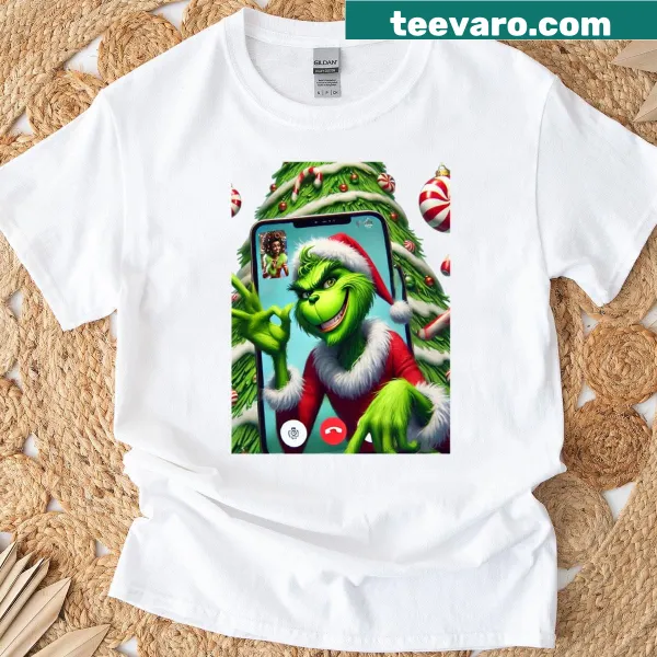 Santa trickster illustration on a Christmas t-shirt