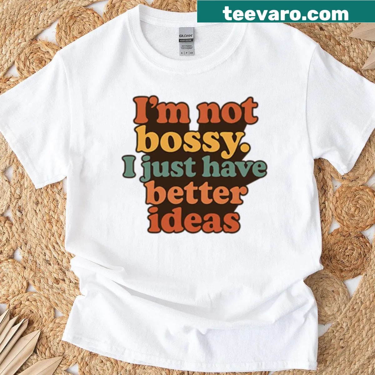 Funny retro typography T-shirt with assertive message — on a men's t-shirt