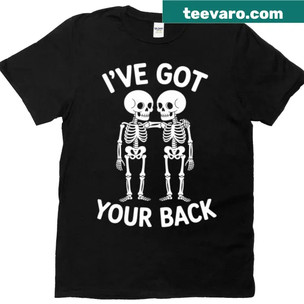 Halloween t-shirt featuring a skeleton skull graphic