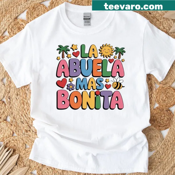 Cute T-shirt for grandmothers with 'La Abuela' graphic