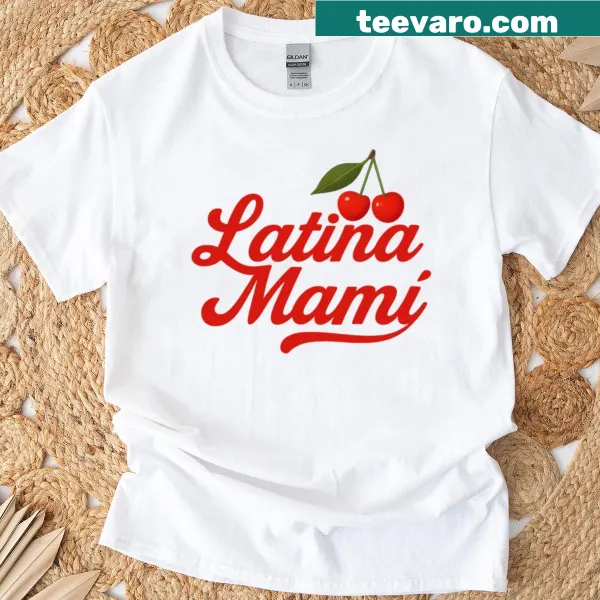 T-shirt for Latina moms celebrating motherhood with playful graphics