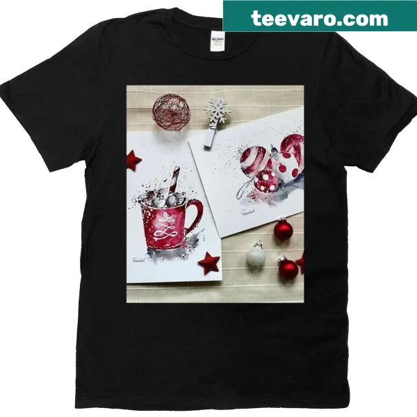 T-shirt with inspiring text about latte art and coffee culture