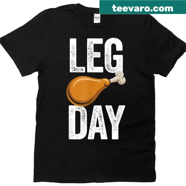Thanksgiving-themed t-shirt with turkey leg humor