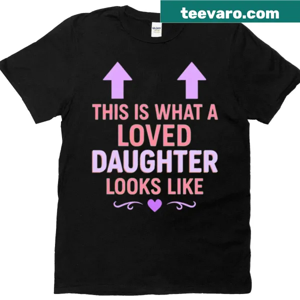 Cute arrow design T-shirt expressing love from parents to daughter