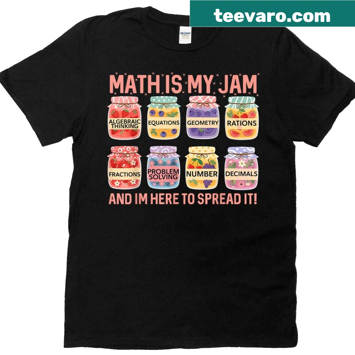 Funny Christmas T-shirt for math teachers with playful math-themed design — on a men's t-shirt