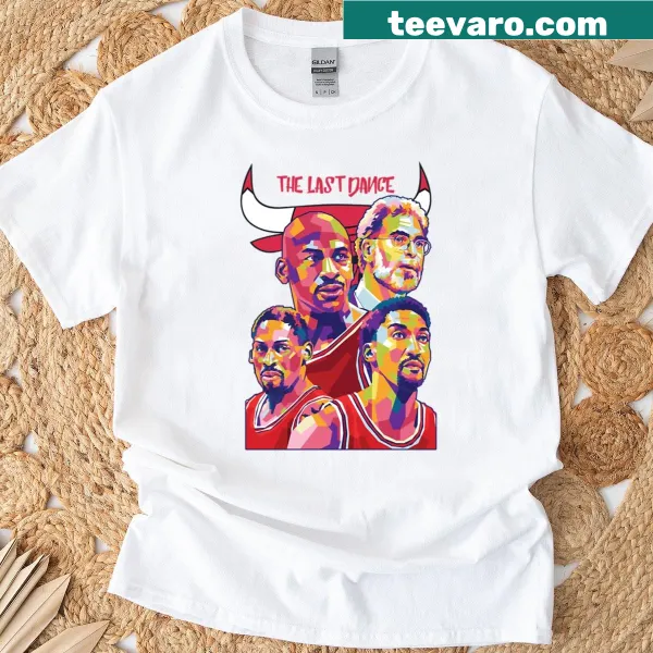 Pop art T-shirt featuring basketball legends