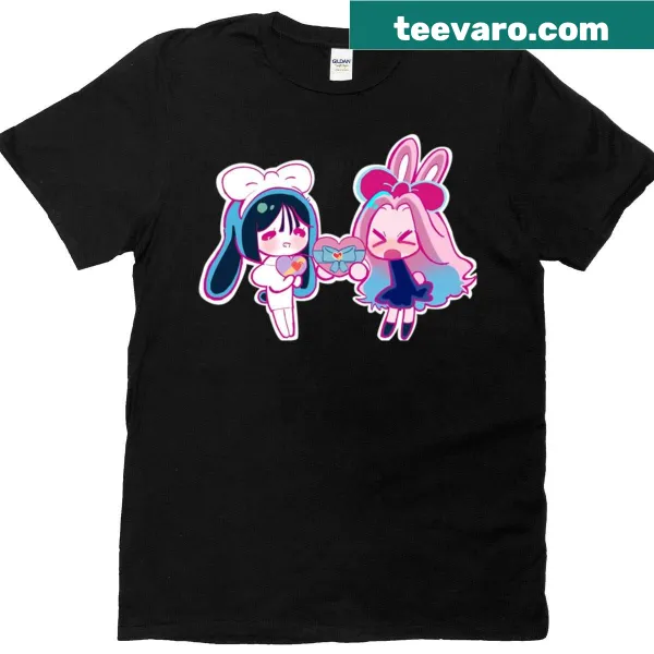 Couple T-shirt featuring a chocolate-themed design