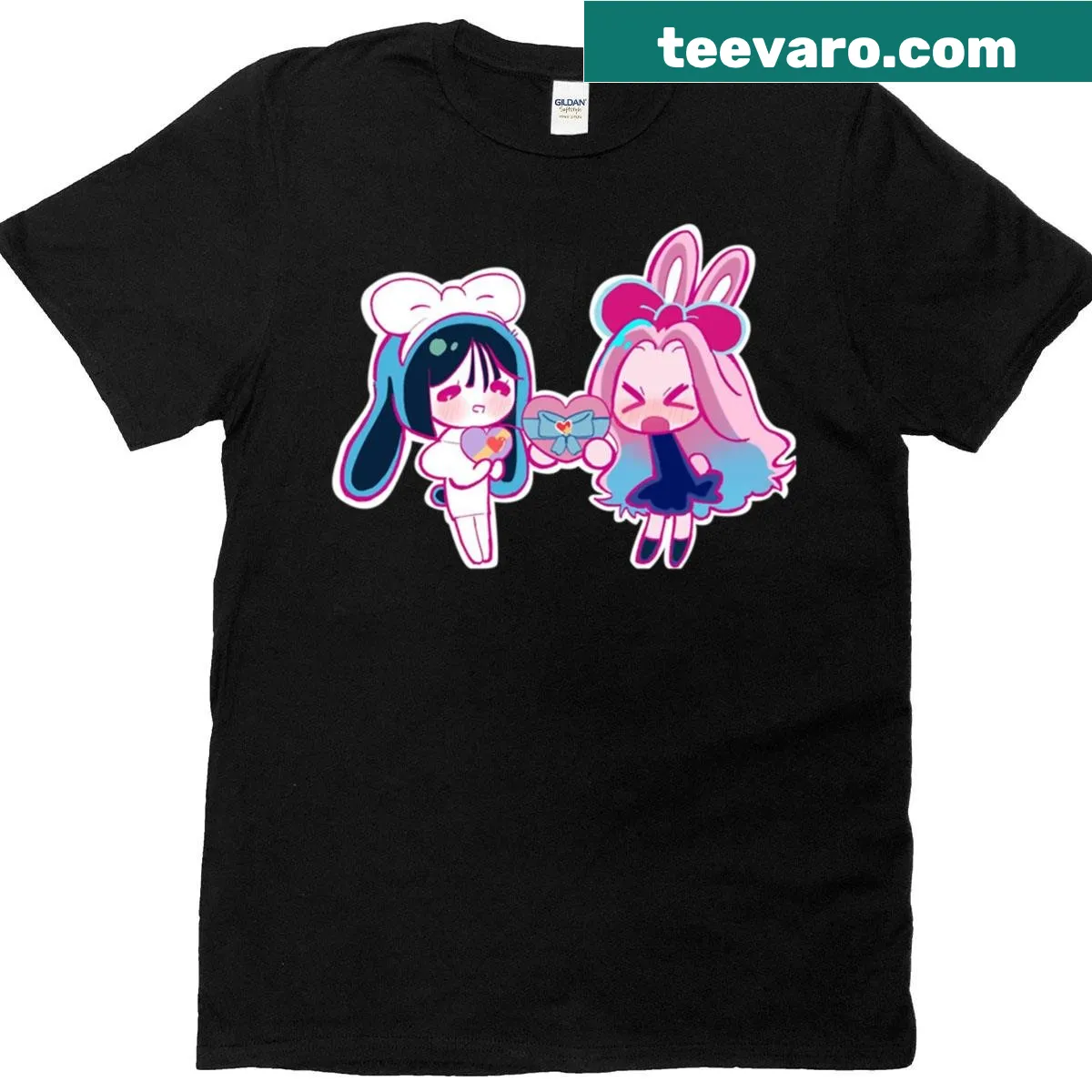 Couple T-shirt featuring a chocolate-themed design — on a men's t-shirt