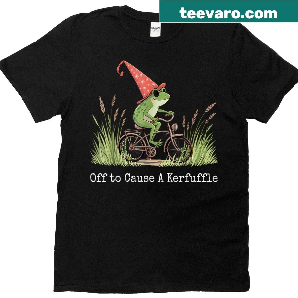 Funny frog meme t-shirt with sarcastic saying — on a men's t-shirt