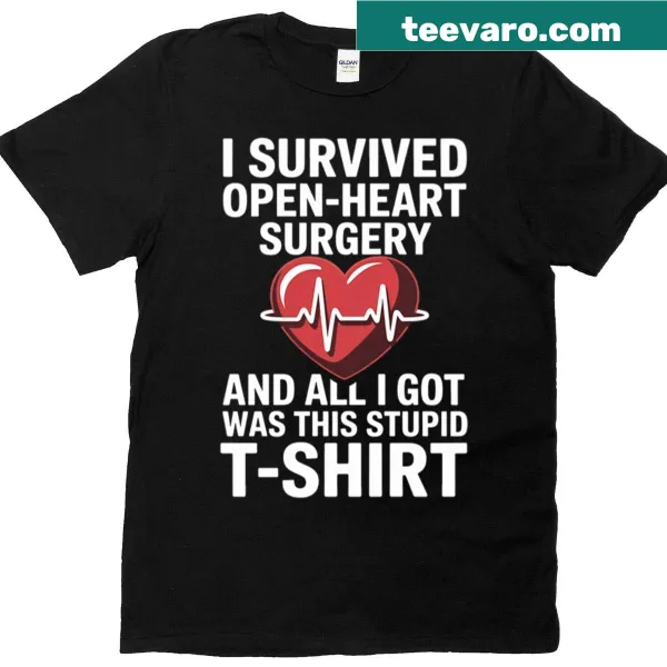 Heart surgery art T-shirt featuring heart transplant visuals
