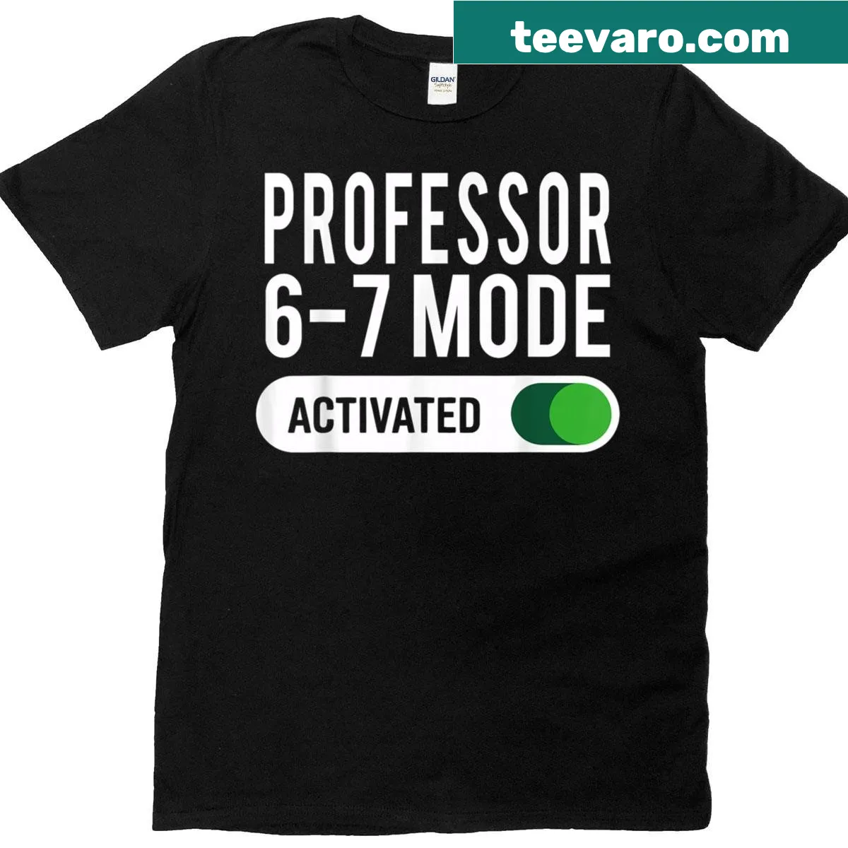 Funny Professor 6-7 Mode Activated T-shirt for school — on a men's t-shirt