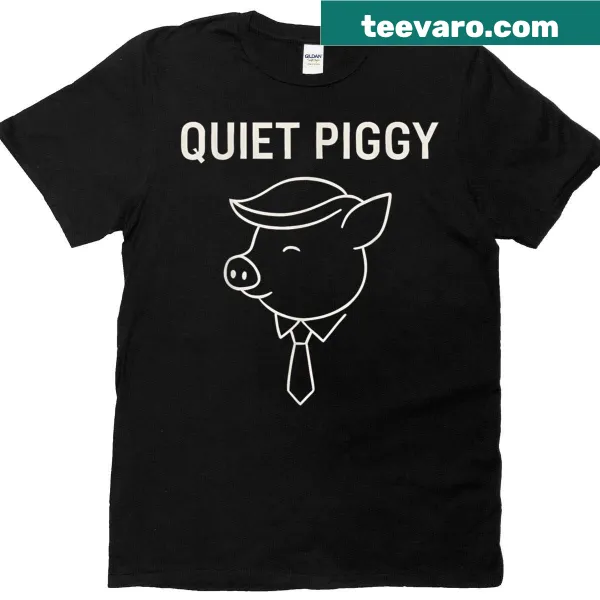 Minimalist line art piggy graphic t-shirt for introverts